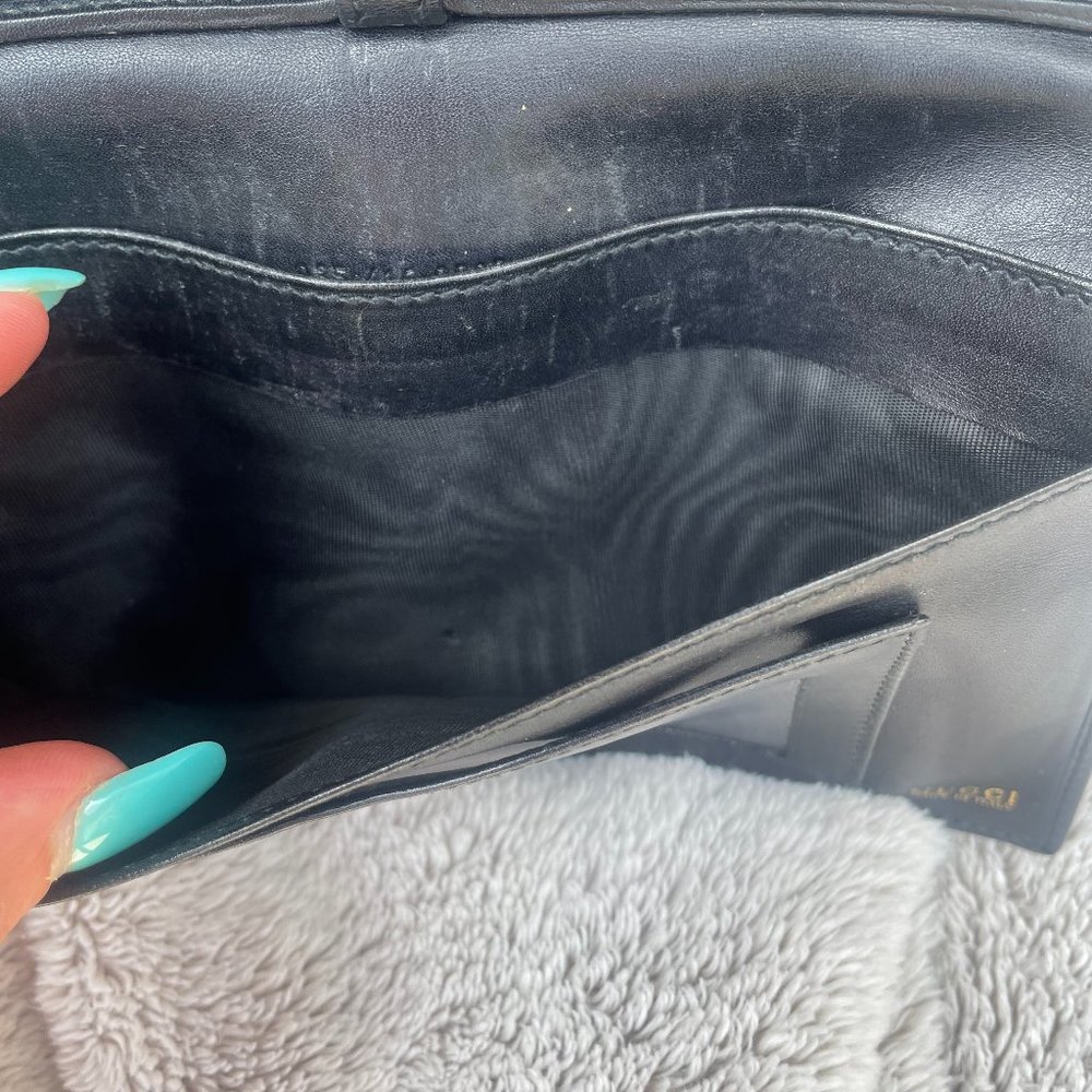 Gucci Vintage Rare Long Wallet w/ Kiss Lock - EUC! - Picture 13 of 16